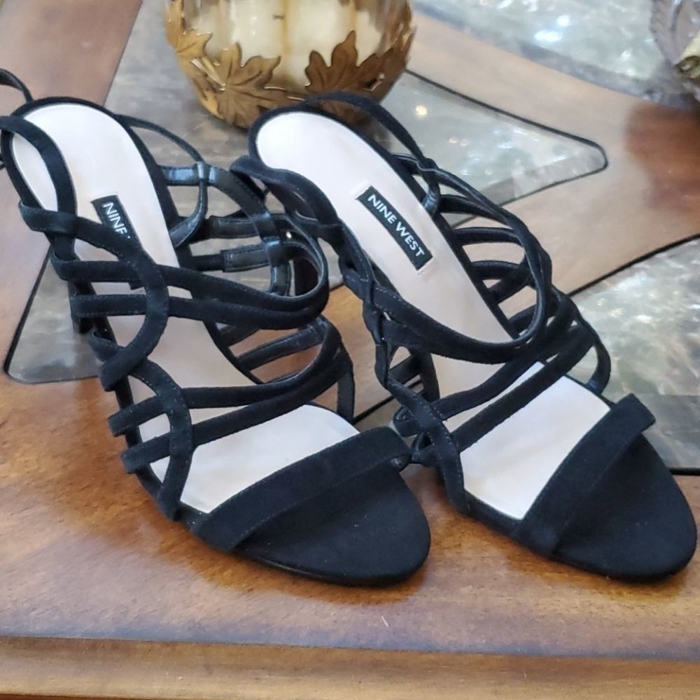 Nine west size 9 strappy heels